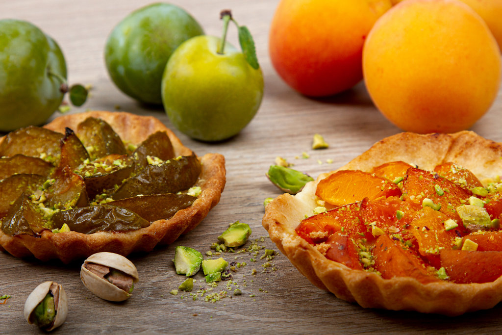 Tartelettes prunes et abricots